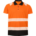 Heren Polo Result Recycled Safety R501X Fluor Oranje